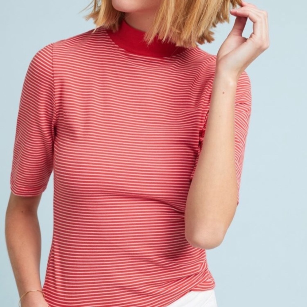 NWT Anthropologie XL mock neck top